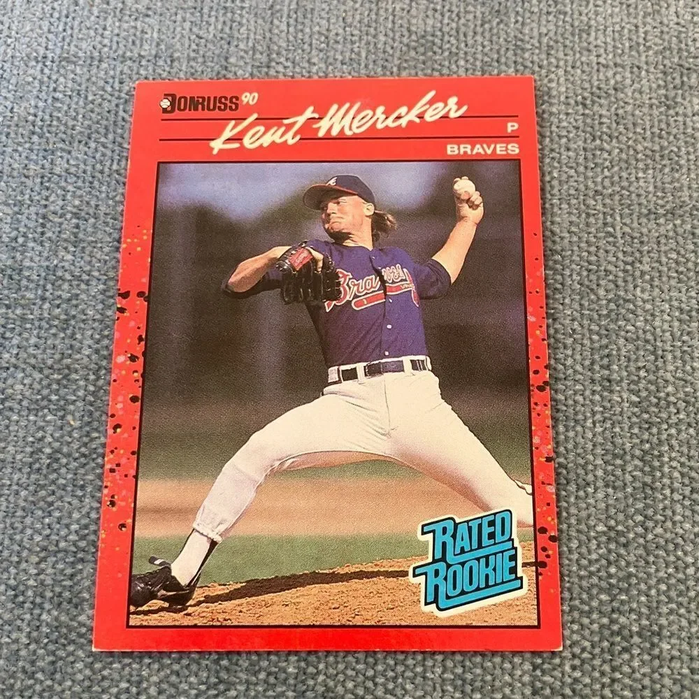 1990 Donruss Atlanta Braves Rated Rookie Baseball Card Trading Card